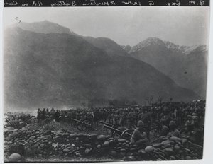 „Zaprzestanie strzelania”, nr 1 British Mountain Battery, Black Mountain Expedition, 1891 autorstwa Unknown photographer