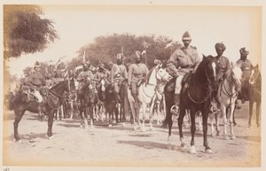 Central Indian Horse w marszu podczas obozu ćwiczeń autorstwa Unknown photographer