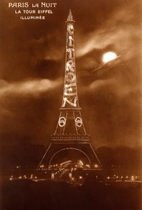 "Citroen", Wieża Eiffla, Międzynarodowa Wystawa Sztuki Nowoczesnej i Dekoracyjnej, 4 lipca 1925 r. (zdjęcie) autorstwa Unknown photographer