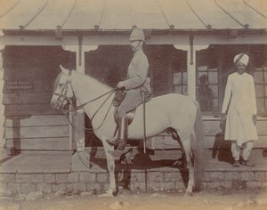 Pułkownik AM Paterson, dowodzący 1. Pułkiem Bedfordshire autorstwa Unknown photographer