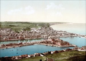 Fécamp i jego klify - V. 1895 autorstwa Unknown photographer