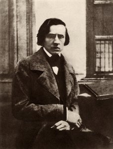 Fryderyk Chopin (1810-1849) polski kompozytor i pianista (zdjęcie czarno-białe) autorstwa Unknown photographer