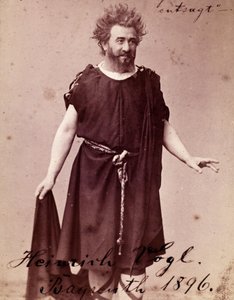 Niemiecki tenor Heinrich Vogl (1845 - 1900) jako Loge w „Siegfriedzie” Richarda Wagnera w Bayreuth. 1896 autorstwa Unknown photographer