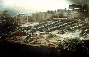 Na Montmartre wielkie działa rządu stwarzają zagrożenie dla Paryża 18 marca autorstwa Unknown photographer