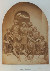 Oficerowie armii indyjskiej i podoficerowie, wszyscy posiadacze indyjskiego Orderu Zasługi autorstwa Unknown photographer