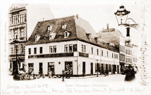 Dom Roberta Schumanna (1810 - 1856) w Zwickau, Niemcy. autorstwa Unknown photographer