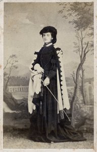 Maria Sophie of Bavaria - 1861 - Portret Marie-Sophie (Marie Sophie) Amelie, Księżnej Bawarii i Królowej Obojga Sycylii (1841 1925) autorstwa Unknown photographer