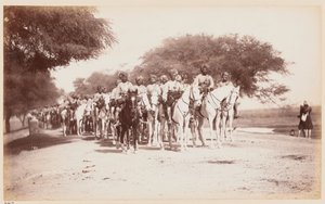 Kontyngent Kawalerii Nabha w Obozie Ćwiczeń w Delhi autorstwa Unknown photographer