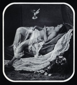 Naga kobieta o długości około 1850 Anonimowa fotografia autorstwa Unknown photographer
