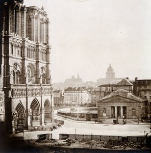 Notre Dame de Paris i plac, koniec XIX wieku autorstwa Unknown photographer