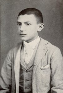 Pablo Picasso w 1896 r. (15 lat) - w „Picasso, dokumentach ikonograficznych” Sabartesa autorstwa Unknown photographer