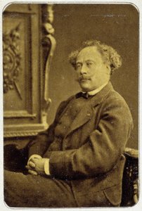 Portret Aleksandra Dumasa juniora (1824 - 1895) z 1884 r. autorstwa Unknown photographer