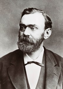 Portret Alfreda Berharda Nobla (1833-1896), szwedzkiego chemika. Fotografia autorstwa Unknown photographer