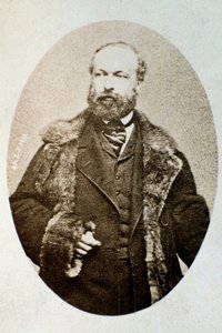 Portret Antonio Bazziniego, włoskiego kompozytora i skrzypka (zdjęcie czarno-białe) autorstwa Unknown photographer