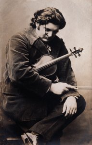 Portret Eugene Ysaye (zdjęcie czarno-białe) autorstwa Unknown photographer