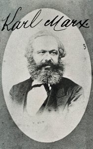 Portret niemieckiego filozofa i ekonomisty Karola Marksa (1818-1883). Fotografia. Montreuil. Muzeum Żywej Historii. autorstwa Unknown photographer