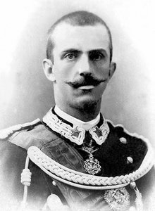 Portret Wiktora Emanuela III Włoch (Victor-Emmanuel) (Vittorio Emanuele) (1869-1947), króla Włoch od 1900 roku do jego abdykacji w 1946 roku. autorstwa Unknown photographer