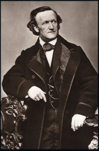 Portret kompozytora Ryszarda Wagnera (1813-1883) - Portret Ryszarda Wagnera (1813-1883), niemieckiego kompozytora. autorstwa Unknown photographer