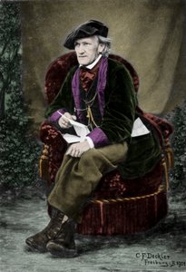 Portret kompozytora Richarda Wagnera (1813-1883) w Villa Tribschen w Lucernie w Szwajcarii.