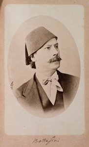 Portret włoskiego dyrygenta, kontrabasisty i kompozytora Giovanniego Bottesiniego (1821-1889) Fot. Bolonia z XIX wieku, miejskie muzyczne muzeum bibliograficzne autorstwa Unknown photographer
