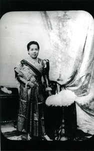 Królowa Saovabha Phongsri, ok. 1880 (zdjęcie czarno-białe) autorstwa Unknown photographer