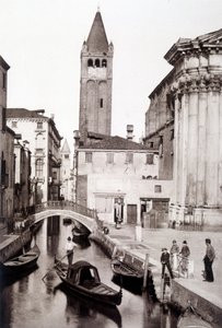 Dzielnica San Giovanni e Paolo w Wenecji - fotografia, koniec XIX wieku autorstwa Unknown photographer