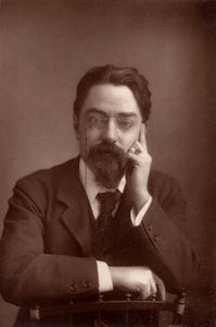 Sidney Webb, baron Passfield (1859-1947), angielski ekonomista polityczny i reformator społeczny, ok. 1890 r. (zdjęcie czarno-białe) autorstwa Unknown photographer