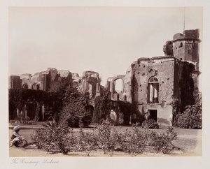 Rezydencja Lucknow, ok. 1885 (zdjęcie w sepii) autorstwa Unknown photographer