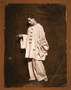 Mim Jean-Charles Deburau jako Pierrot (zdjęcie) autorstwa Unknown photographer