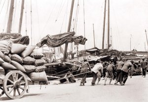 Port Hongkongu około 1880 roku. autorstwa Unknown photographer