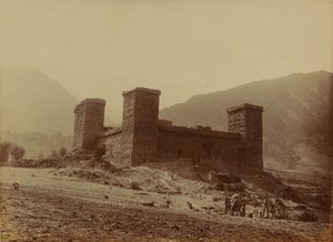 Widok fortu Chitral, 1895 autorstwa Unknown photographer