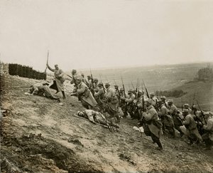 Wojna 14-18 (1914-1918) - Propaganda - Fotograficzna płyta stereoskopowa LSU (L.S.U. La Stereoscopie Universelle) wydana w 1914 r.: zdjęcie wielkiej ostrogi Notre-Dame de Lorette (gmina Ablain-Saint-Nazaire - Ablain Saint Nazaire, Pas-de-Calais) autorstwa Unknown photographer