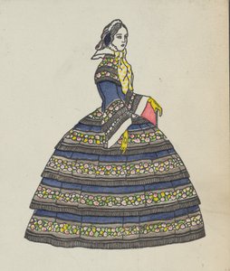 Moda biedermeierowska, 1908.