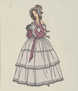 Moda biedermeierowska, 1908.