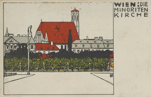 Wiedeń: Kościół Minorytów Wiedeń: Kościół Minorytów, 1908.