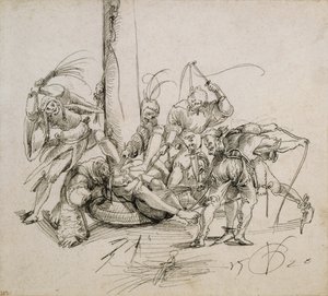 Biczowanie Chrystusa autorstwa Urs (1485-1528) Graf