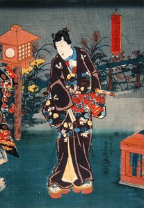 Pełnia księżyca: kolorowe rośliny i kwiaty autorstwa Utagawa Kunisada