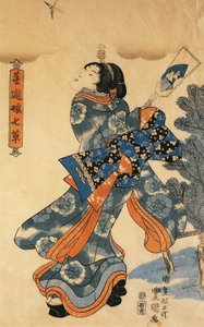 Noworoczna gra autorstwa Utagawy Kunisada autorstwa Utagawa Kunisada