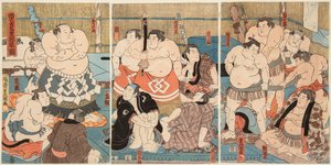 Małe m field t s u te rs ky room picture t Hideyama. Kunisada Utagawa (1786-1865) autorstwa Utagawa Kunisada