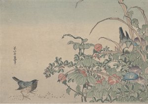 Bluebirds z Morning Glories i Lespedeza, c.1833