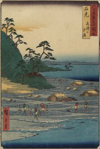 Most łodzi w Toyama, prowincja Etchu_, grudzień 1853 r.