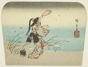 Łapanie świetlików autorstwa Utagawa Hiroshige
