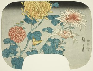 Chryzantemy autorstwa Utagawa Hiroshige