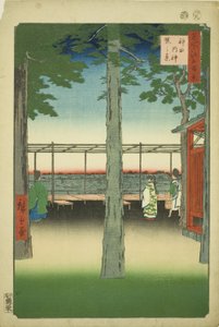 Świt w Kanda Myohito Shline (system Kanda Myohito Akebono), z serii „Ridge dre d fa net s views f Edo (100 Famous Views of Edo)” autorstwa Utagawa Hiroshige