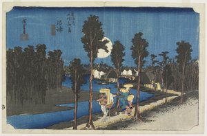 Scena o zmierzchu, Numazu, ok. 1833 r.