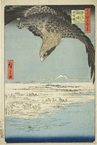 Fukagawa Susaki i Jumantsubo (Fukagawa Susaki Jumantsubo), z serii kei)” autorstwa Utagawa Hiroshige