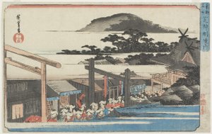 Ziemia świątyni Shinmei w Shiba, 1832-1834