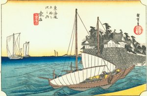 Hiroshige43 kuwana autorstwa Utagawa Hiroshige