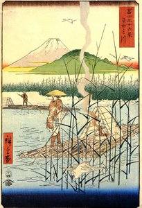 Hiroshige, Rzeka Sagami autorstwa Utagawa Hiroshige