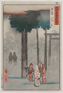 Festiwal Hotohoto w Wielkiej Świątyni Izumo..., 1853. autorstwa Utagawa Hiroshige